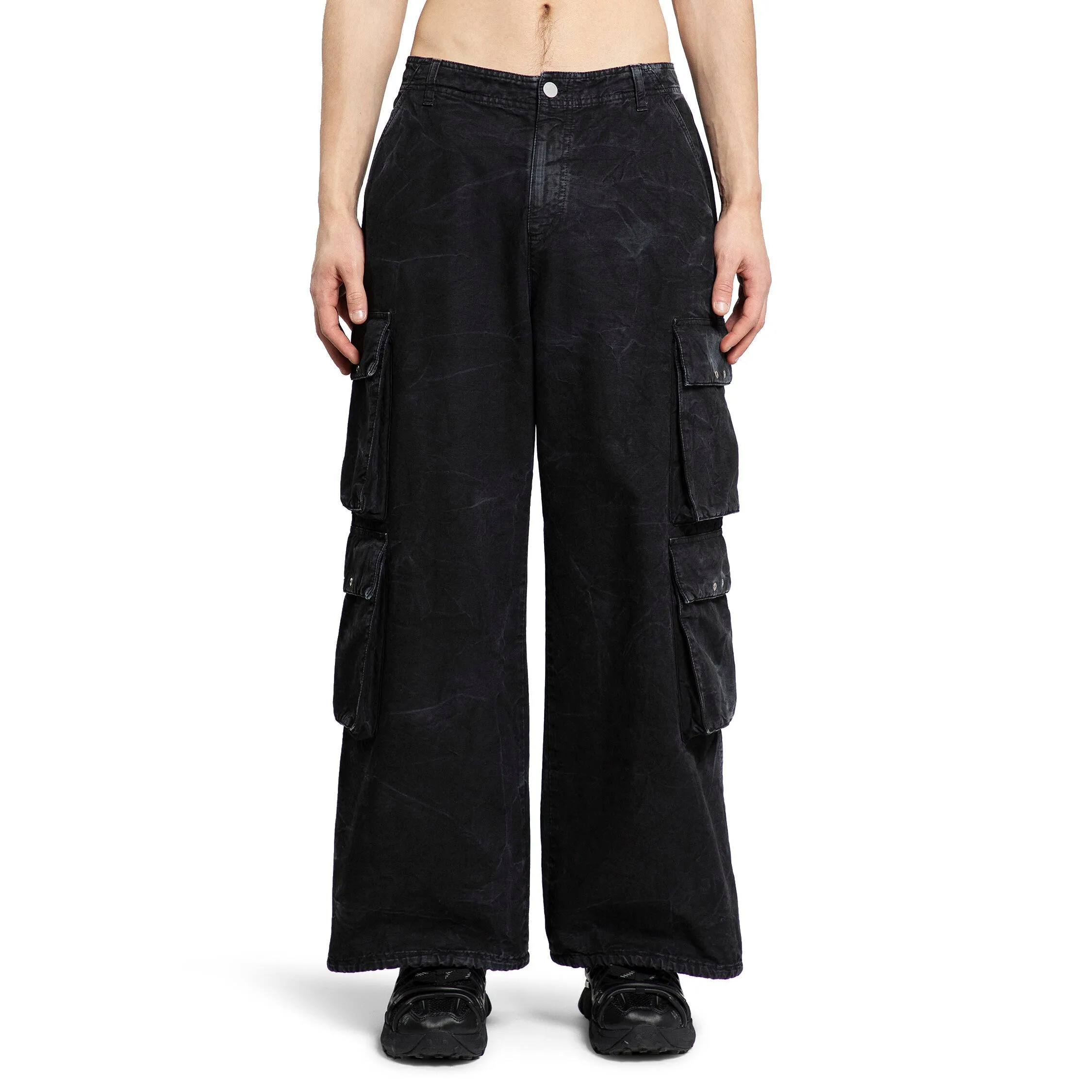 44 LABEL GROUP MAN BLACK TROUSERS