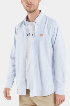 Armor Lux ML Oxford Stripe Shirt (Blue Sky / Milk)