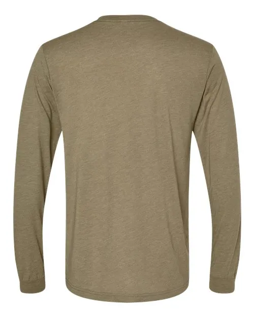 BELLA   CANVAS Triblend Long Sleeve Tee 3513 Oatmeal Triblend