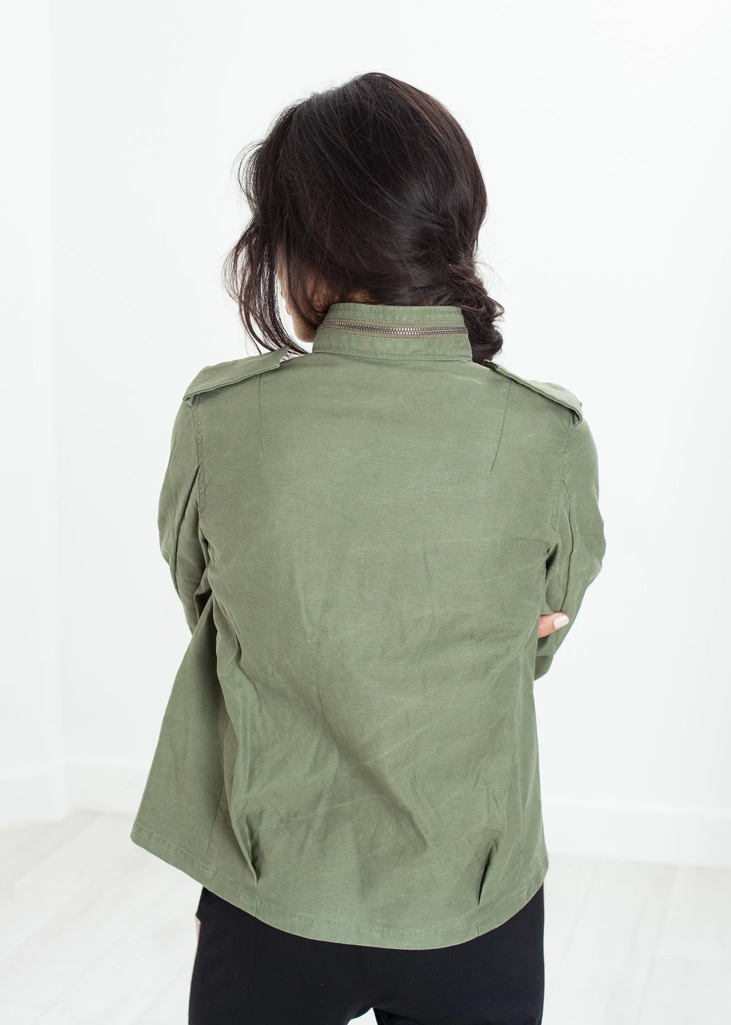 Big Army Jacket in Olive