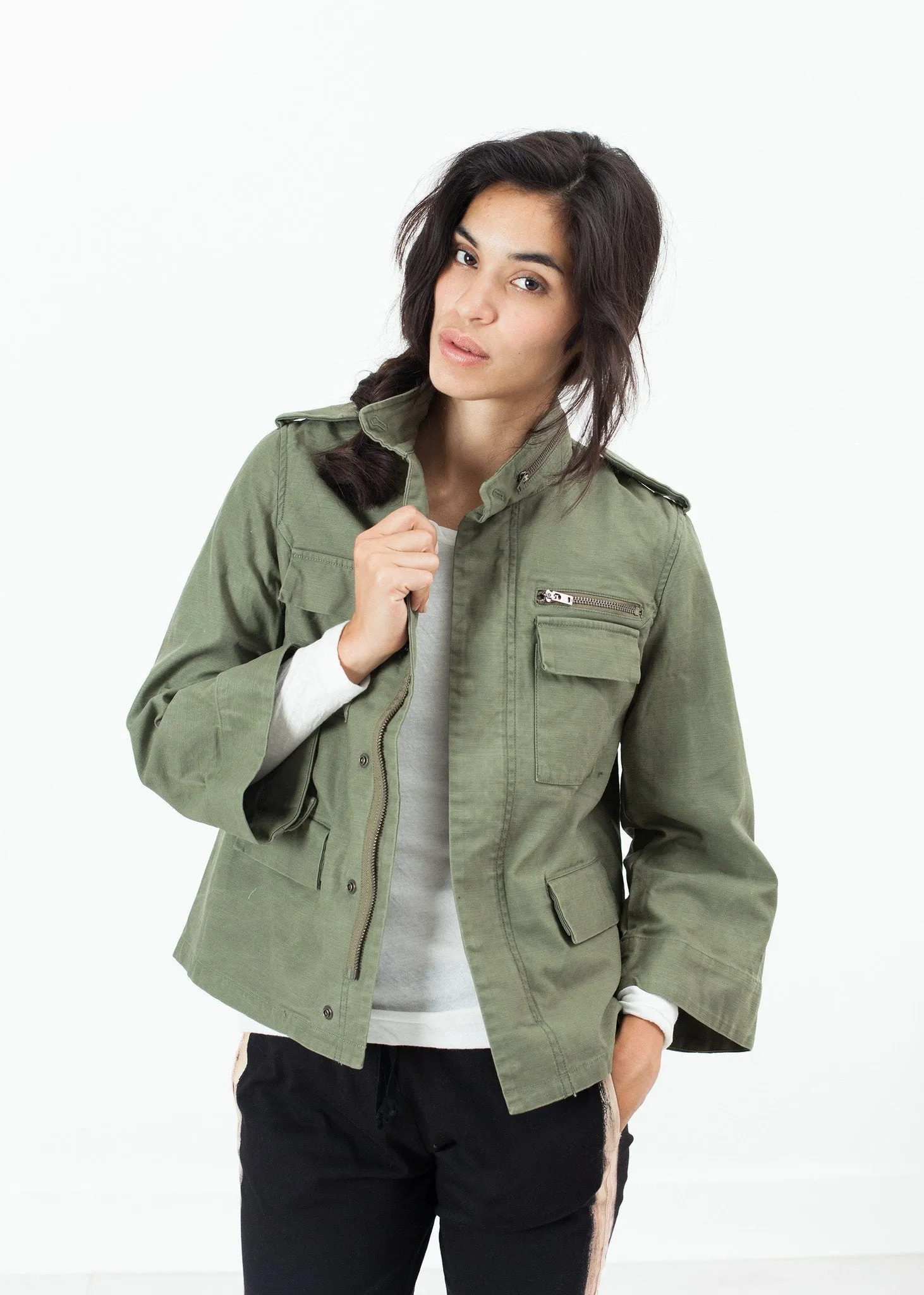 Big Army Jacket in Olive