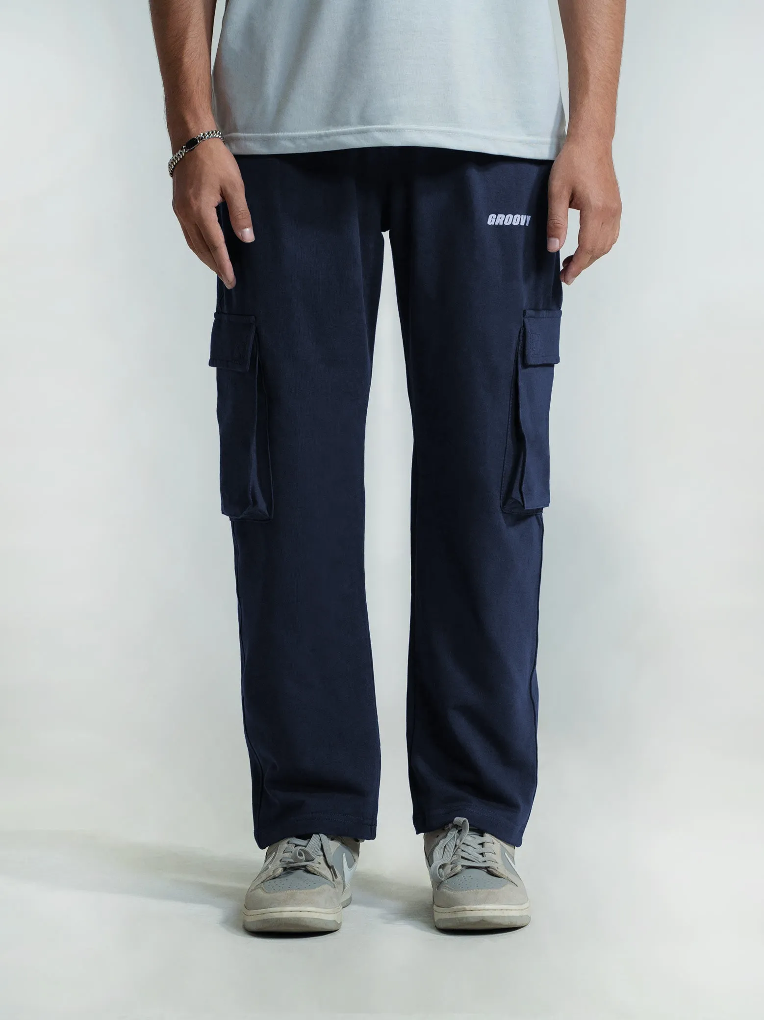 Deep Blue Cargo Trousers