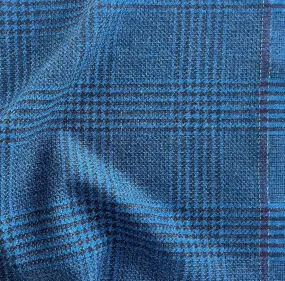 Ermenegildo Zegna Lapis Dust & Espresso Wool Blend Jacketing (Made in Italy)