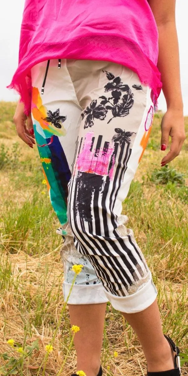 Geniviv Graffiti Print Pant