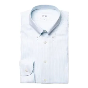 Light Green Bengal Stripe Oxford Slim Fit Shirt