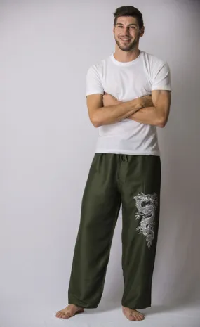 Mens Dragon Pants in Green