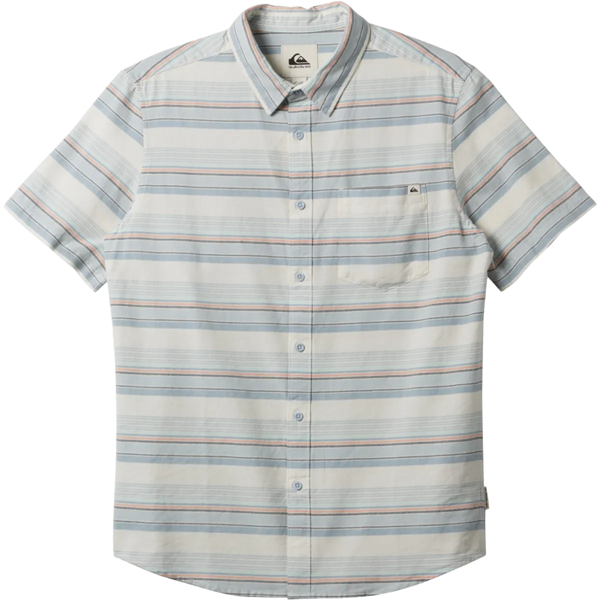 Men's Oxford Stripe Classic Short Sleeve Woven Shirt