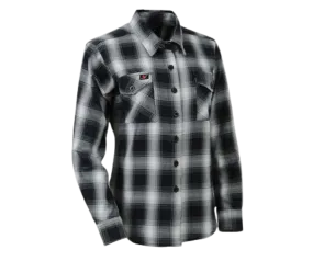 Milwaukee Ladies Black/White Flannel Shirt