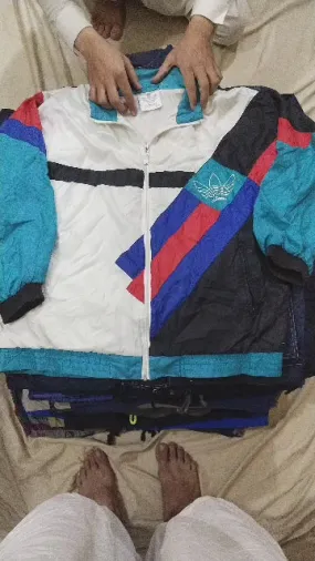 Mix branded 90s track jackets 60 piece