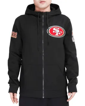 Pro Standard Men's San Francisco 49ers 4-Hit Full-Zip Hoodie-Black