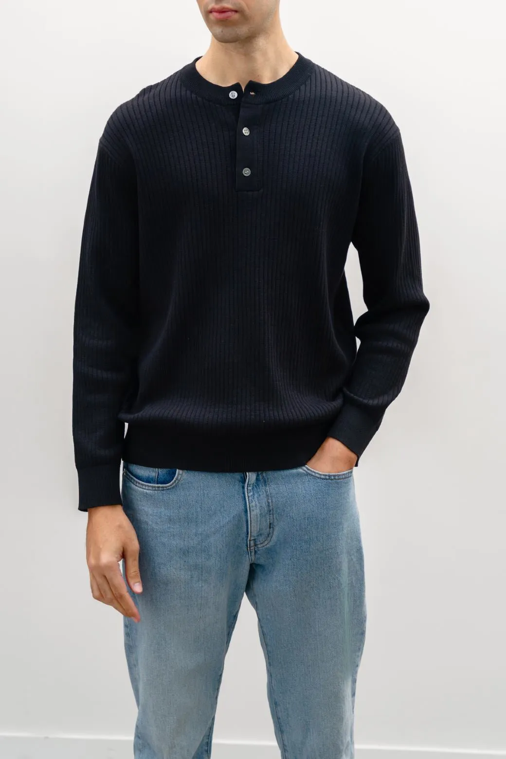 RIBBED HENLEY