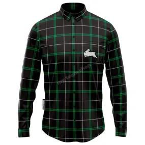 SOUTH SYDNEY RABBITOHS NRL 'MUSTANG' FLANNEL SHIRT