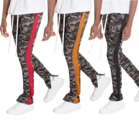 TEEK - NEUTRAL BLACK CAMO TRACK PANTS