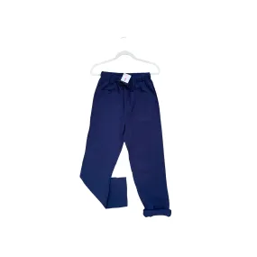 The Christina Cotton Solid Drawstring Pants