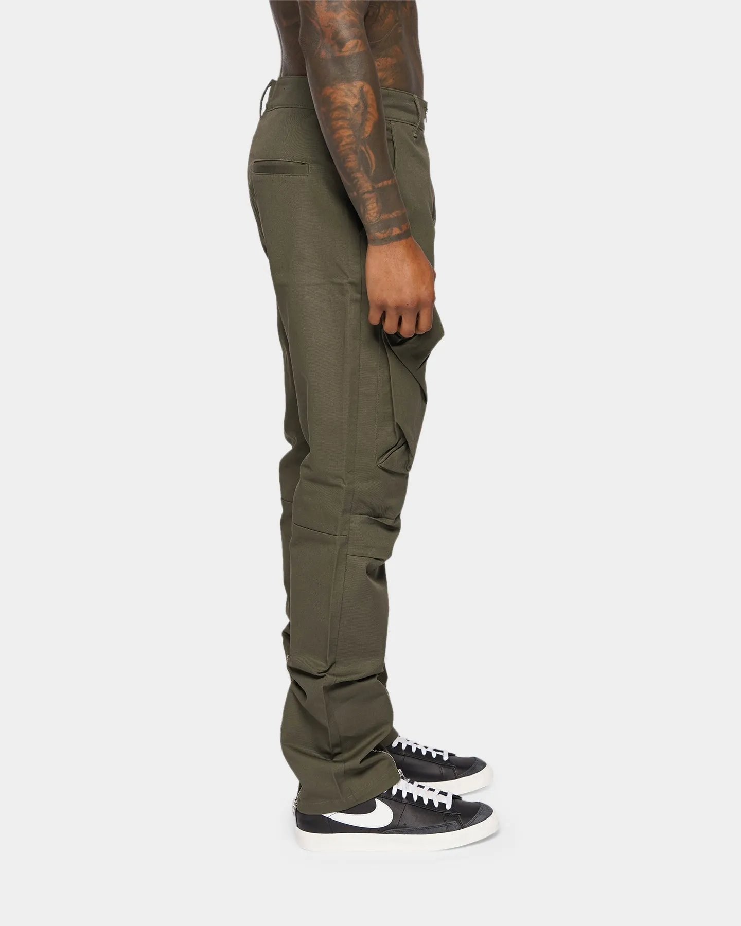 XXIII Tad Cargo Zipper Pants Khaki